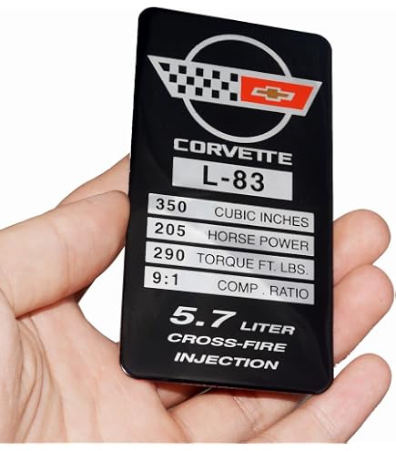 Amazon.com: 1Pc C4 Corvette 1993-1996 LT1 Engine ID Spec Metal